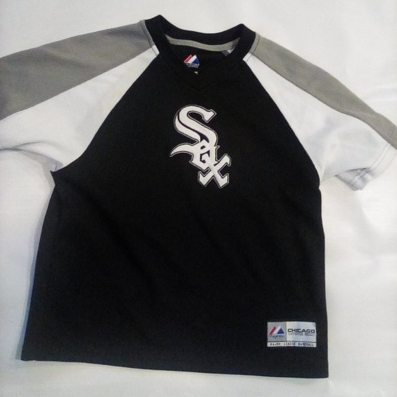 Majestic Other - COPY - WHITE SOX MLB SHIRT JERSEY V-NECK KIDS SMALL LIKE NEW